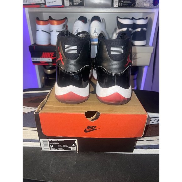 Preloved Jordan Retro 11 Bred SZ9 - Picture 9 of 16